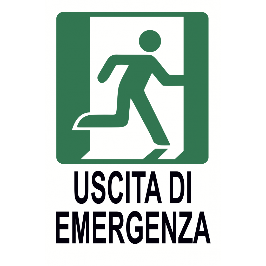 Cartello Segnaletico Uscita D Emergenza A Sx Cod Art A Cartelli Segnaletici Di Sicurezza